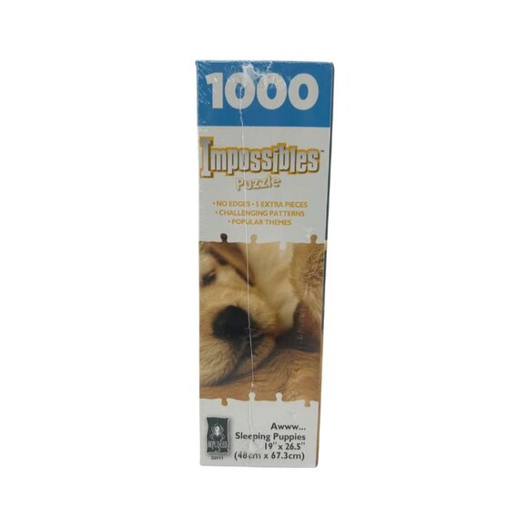 BePuzzled Impossibles 1000 Piece Jigsaw Puzzle / Awww...Sleeping Puppies - Picture 3 of 4